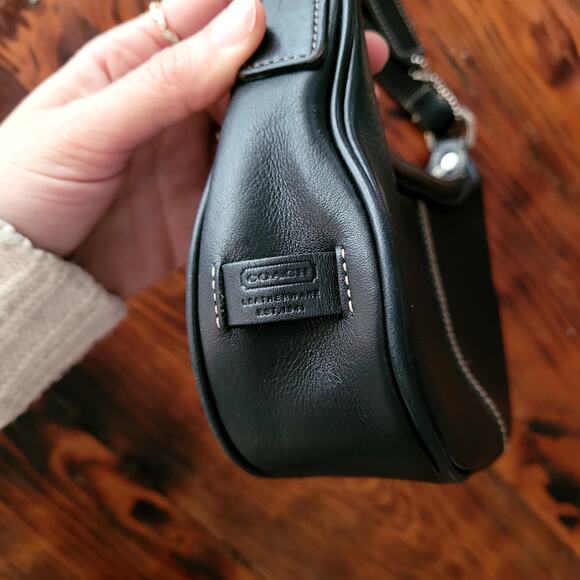 Vtg Y2K Mini Demi Hampton Coach Bag Black Small Leather Purse K28-7593 - Picture 4 of 9